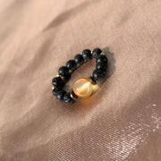 Carnelian Lava Rock Ring