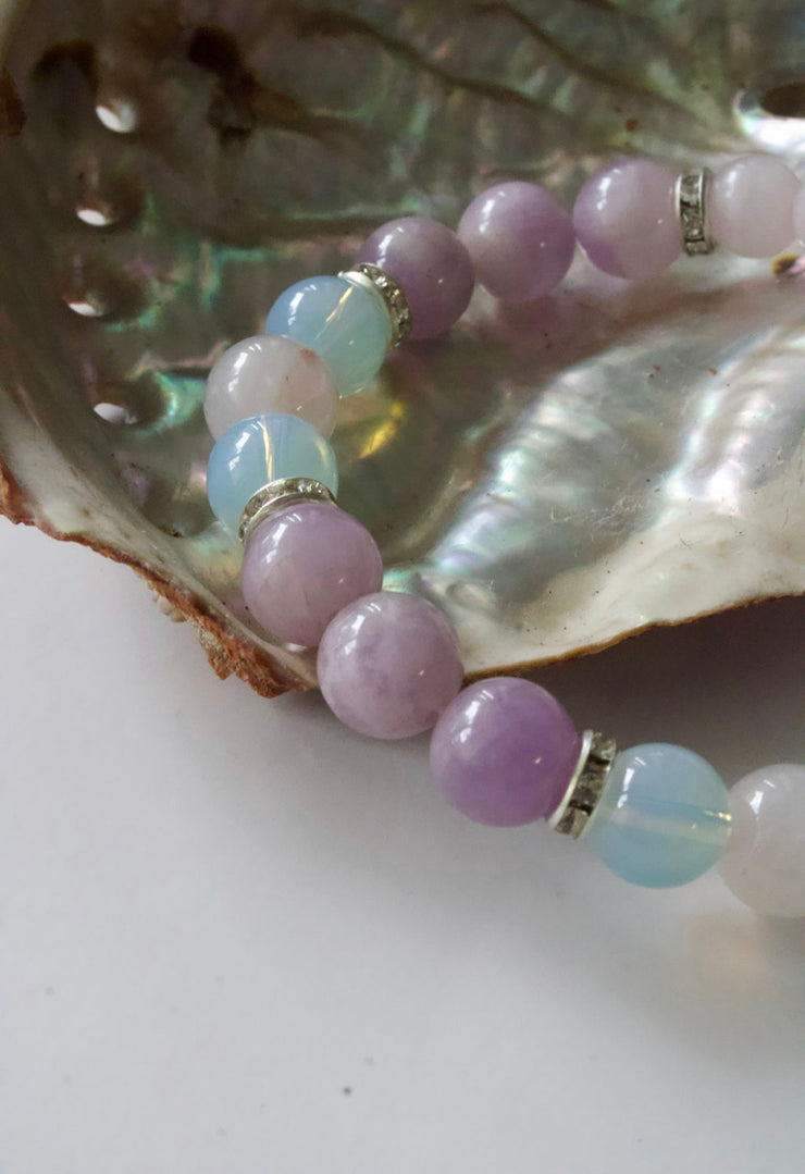 Kunzite x Rose Quartz x Opalite Bracelet
