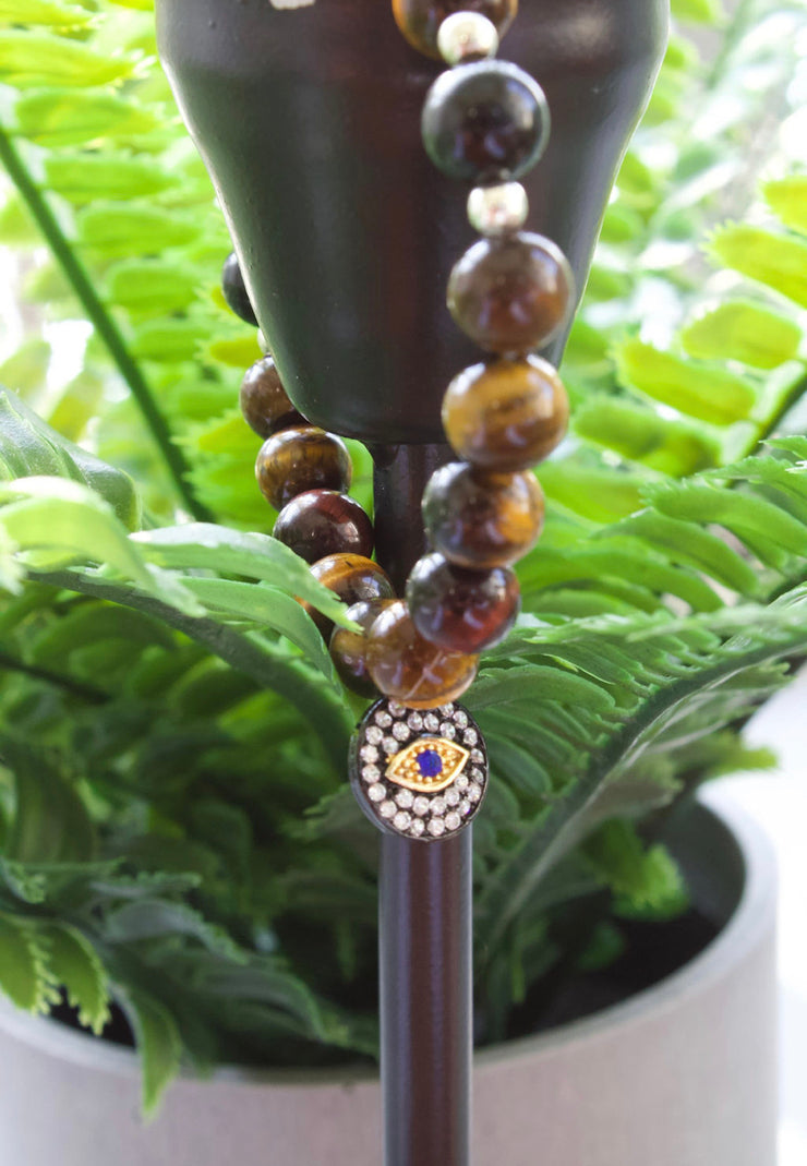 Yellow x Red Tiger Eye Bracelet