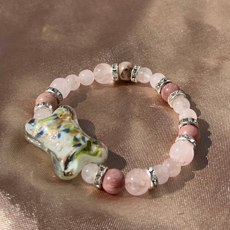 Rose Quartz x Rhodonite Bracelet