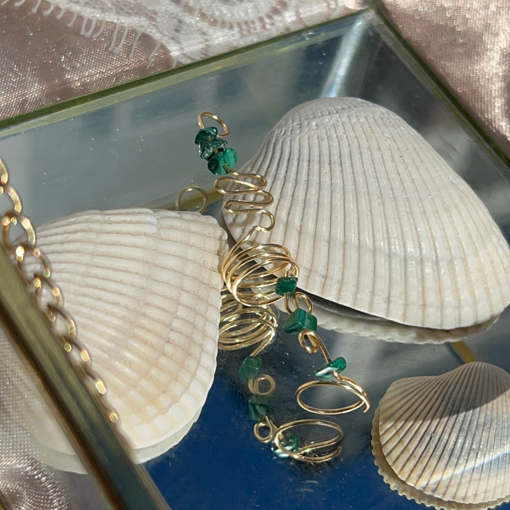 Malachite Loc Cuff