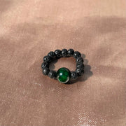 Mountain Jade Lava Rock Ring