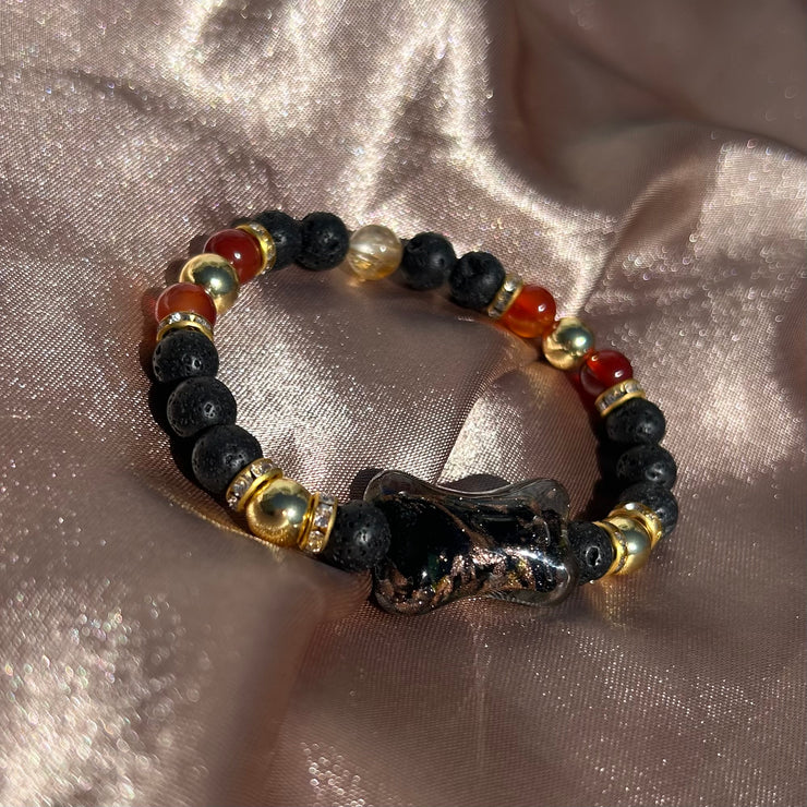 Carnelian x Citrine x Hematite x Lava Rock Bracelet