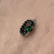 Mountain Jade Lava Rock Ring