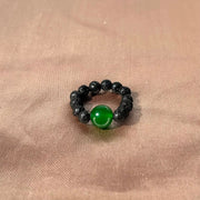Malaysian Jade Lava Rock Ring