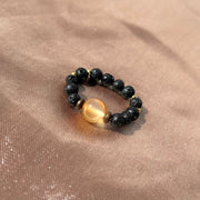 Carnelian Lava Rock Ring