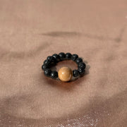 Mookaite Lava Rock Ring