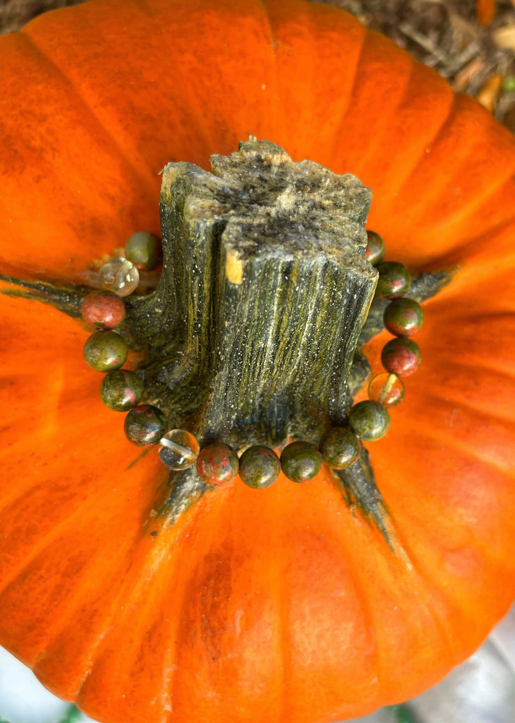 Unakite x Citrine Bracelet