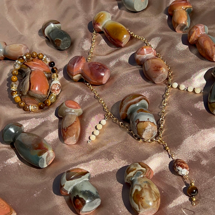 Polychrome Jasper Mushies