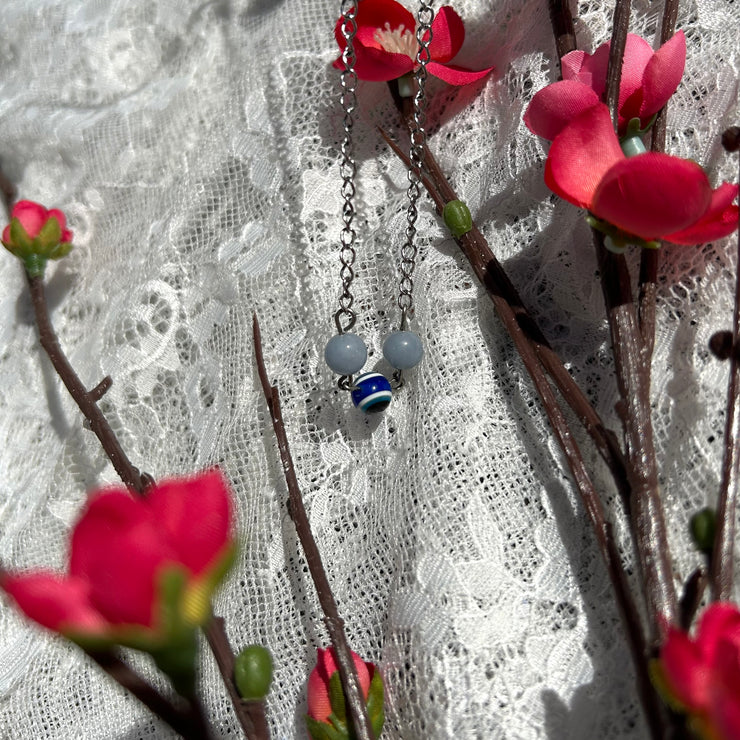Evil Eye x Angelite Necklace