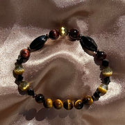 Yellow & Red Tiger Eye Bracelet