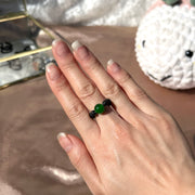 Malaysian Jade Lava Rock Ring