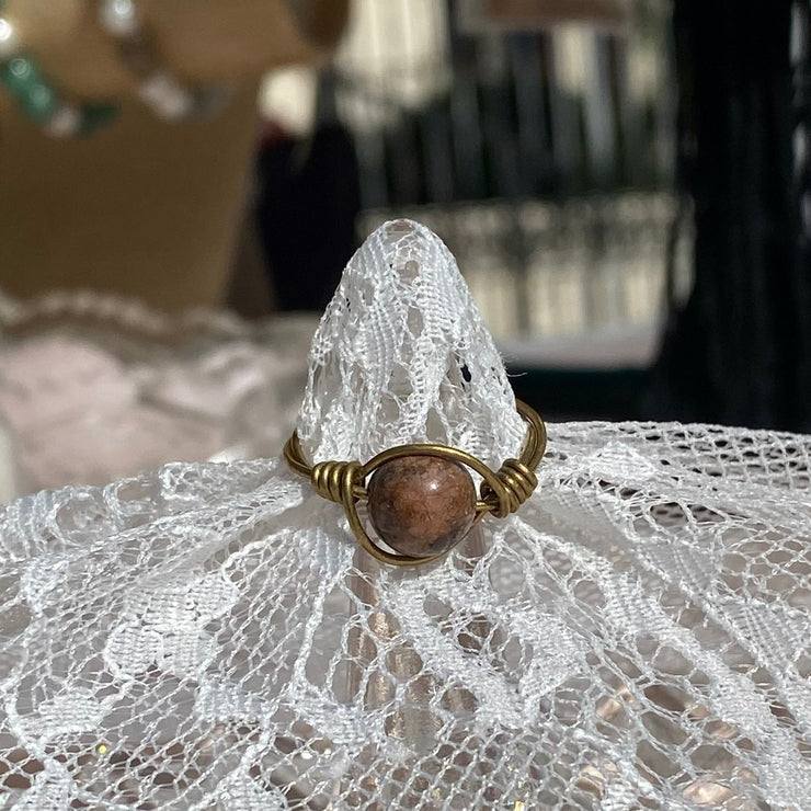 Blue Apatite Ring