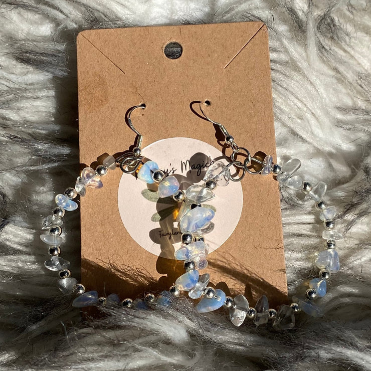 Opalite Hoops