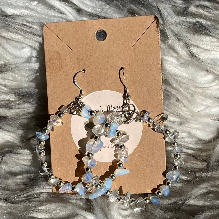 Opalite Hoops