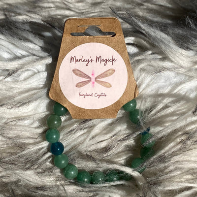 Green Aventurine x Resin Bracelet