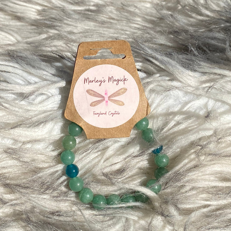 Green Aventurine x Resin Bracelet