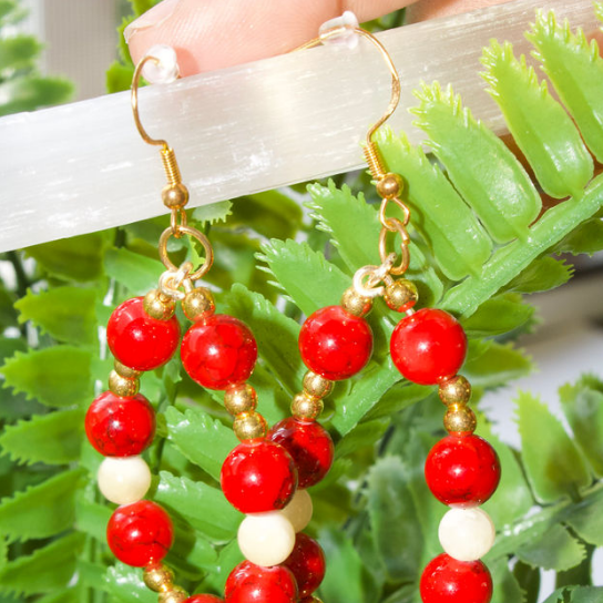 Magnesite x Yellow Calcite Hoops