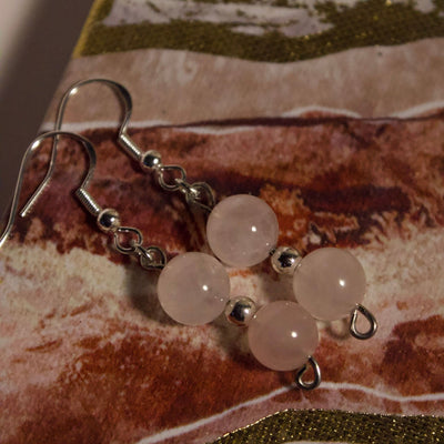 Rose Quartz Dangles