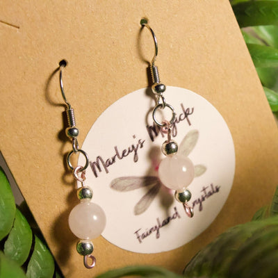 Rose Quartz Dangles