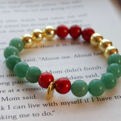 Green Aventurine x Magnesite x Hematite Bracelet